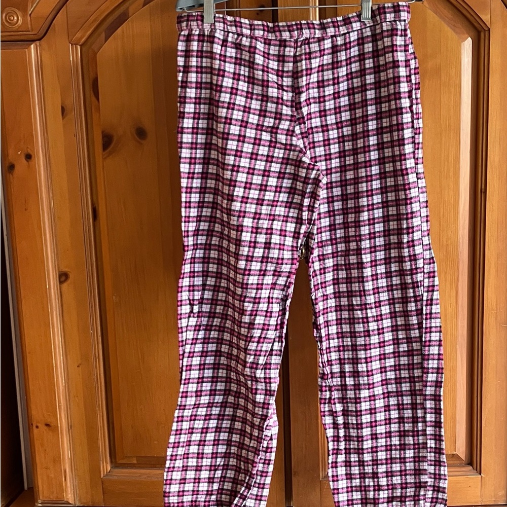 Faded Glory Pink and Black Plaid Pajama Pants